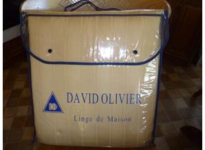 French dining chair covers by David Olivier ( Linge de Maison )