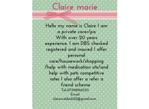 Claire Marie's home care