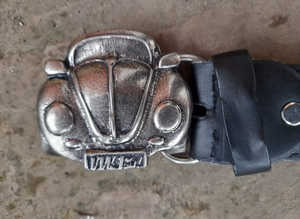 V.W Beetle Classic Pewter Belt & Buckle