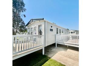 2 bedroom new static caravan holiday home for sale in Clacton on Sea Essex private parking decking available pet friendly
