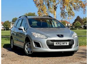 Peugeot 308, 2012 (12) Silver Estate, Manual Diesel, 81,138 miles, COMES WITH A NEW MOT.