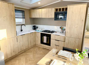 *Brand new modern static caravan for sale with patio doors*