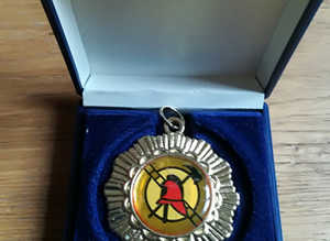 Fire Brigade Sports Medal Boxed New
