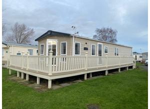 Single Lodge for sale at Southview Holiday Park in Skegness with Decking on Fishing Lake