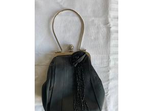 Lovely Black Silk feel Evening Bag
