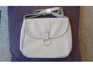 NEW Shoulder / Handbag Light Grey,magnet closure