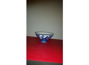 Small vintage Japanese rice bowl.