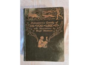 Antique Book, 1909, As You Like It, Shakespeare, Illustrated, Hodder & Stoughton