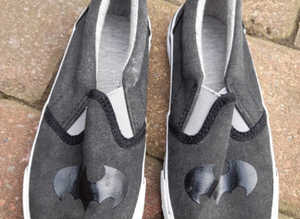Childs Batman Deck Shoes Size 11