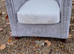 Grey Wicker Garden / Conservatory Chair