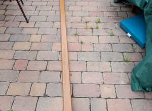 Brown Plastic Guttering Down Pipe 13ft Long