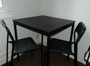IKEA Table and 2 chairs SANDSBERG/ ADDE