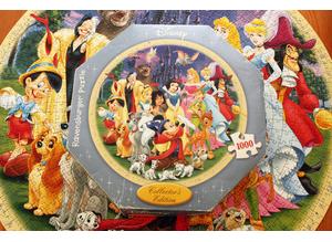 Rare Ravensburger Disney Collector's Edition Circular Puzzle 1000 Piece COMPLETE.