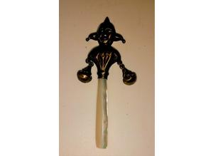 A Victorian Baby's Rattle, in the form of a Jester 1900s