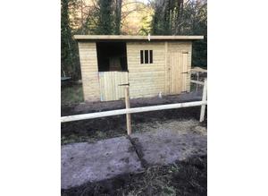 Stable and tack room for sale like new