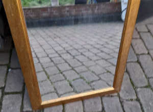 Gilt Wooden Framed Hanging Mirror