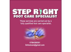 Step right foot care specialist