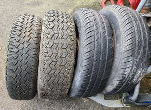 SET 4 MINI WHEELS AND TYRES 10 INCH