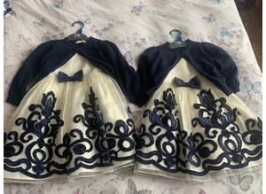 2 beautiful bridesmaid dresses size 2 and 4 year old