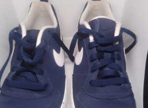 Nike Court Borough Low GS Trainers Blue & White Youth Uk Size 5/38