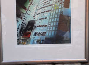 Framed Art Picture Of Tall Buildings