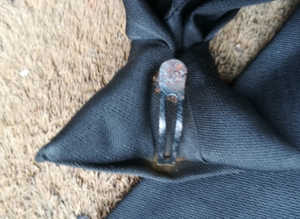 Black Clip On Funeral Tie
