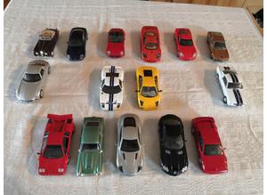 15 x Vintage DeAGOSTINI Diecast, Car Models - Jaguar, Aston, Ford, Mercedes, BMW