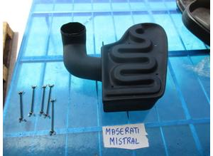 Air filter housing under the fenders for Maserati Mistral