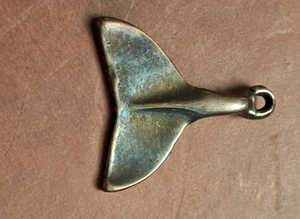 Whale tail pendant