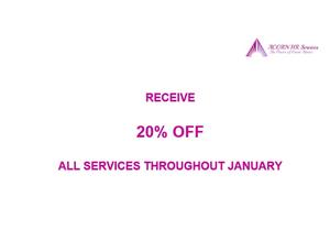 20% Discount throughout January 2021