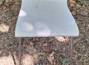 White Single Wooden Chair