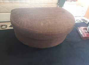 Large Brown Dralon Sofa Footrest