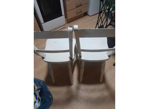 2 old fram chairs