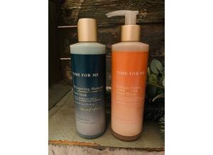 Pecksniff's Time For Me  Radiant Dawn Hand-wash 250 mls.  Whispering Moments Bath Soak 250 mls.