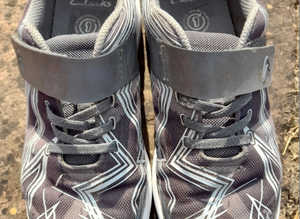 Clarks Size 4 Grey Patterned Trainers Exc