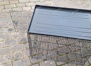 Medium Size Folding Metal Dog Crate