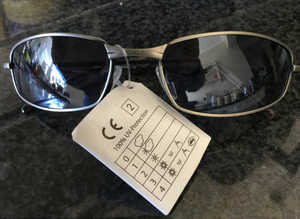 New UV silver rimmed sunglasses