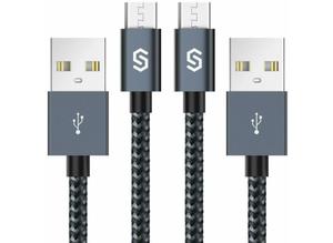 Brand New 2-Pack Syncwire Micro USB Nylon Braided Cable x 1 Metre