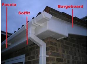 Fascias soffits and guttering