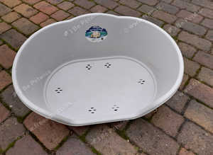 Large Grey Plastic Dog Bed