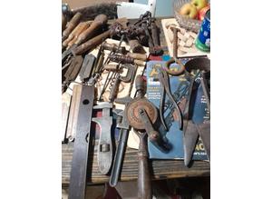 Big selection of old tools
