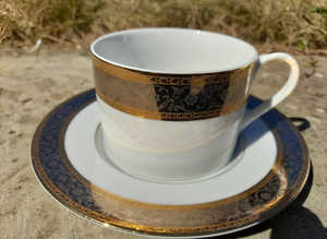 Vintage Sango "Classic Lace" Cup + Plate