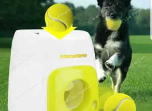 Dog throwing ball machine