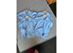 Boys blue polo shirts