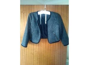 Boloro jacket short black silver thread size 14