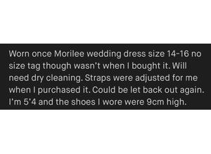 Morilee ivory wedding dress