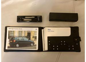 VW Polo Service Book Folder with all the Pamphlets and a Face Off Cassette Receiver