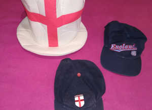 Job Lot England Hats x 3
