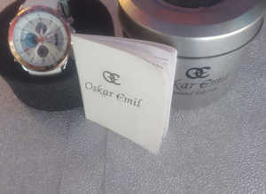 Oskar Emil Unisex White Sports Watch Limited Edition Quality Authentic Stylish