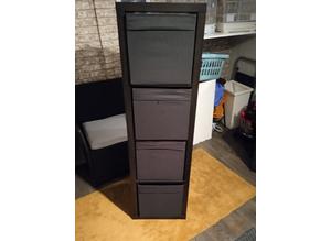 New black 4 cube storage box
